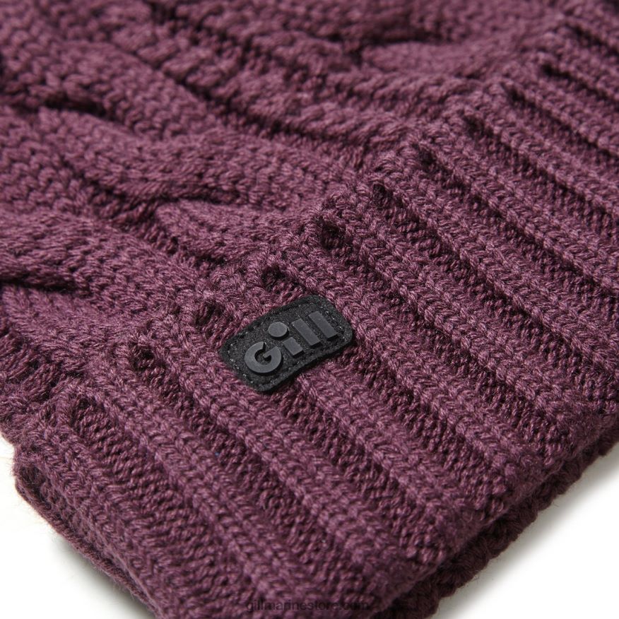 Gill Marine bonnet en maille torsadée (2021) DDP04L1 figue