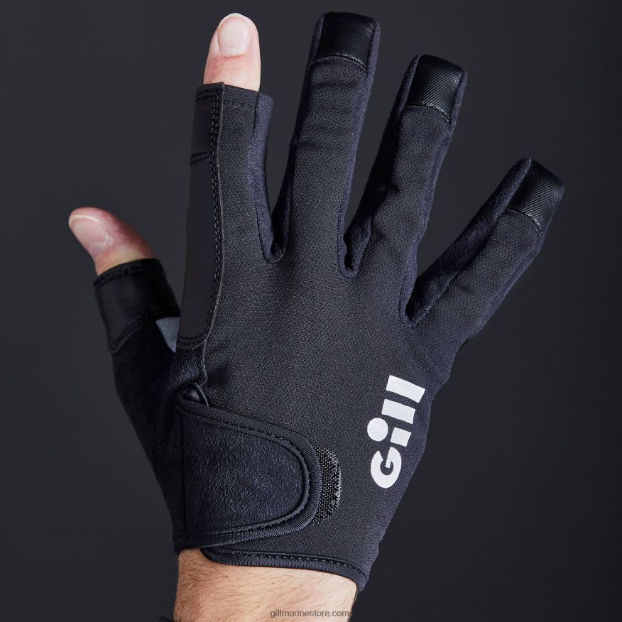 Gill Marine gants de championnat - doigt long DDP04L138 noir