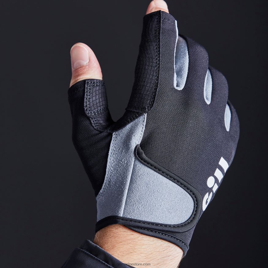 Gill Marine gants de matelot - doigt long DDP04L467 noir