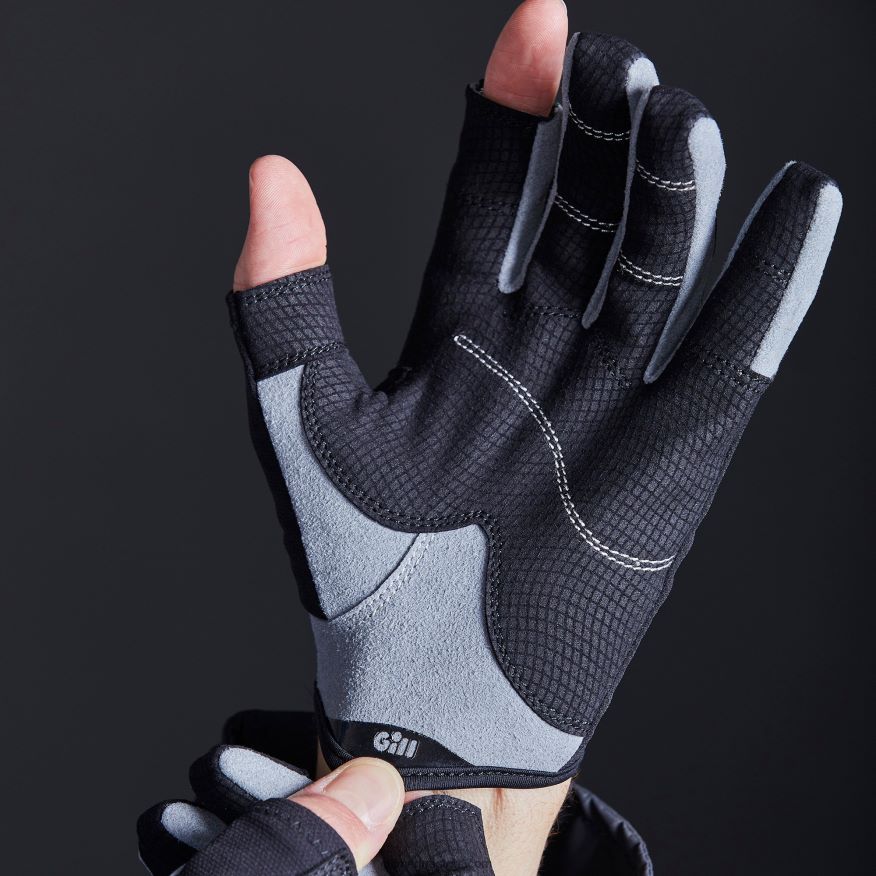 Gill Marine gants de matelot junior - doigt long DDP04L136 noir