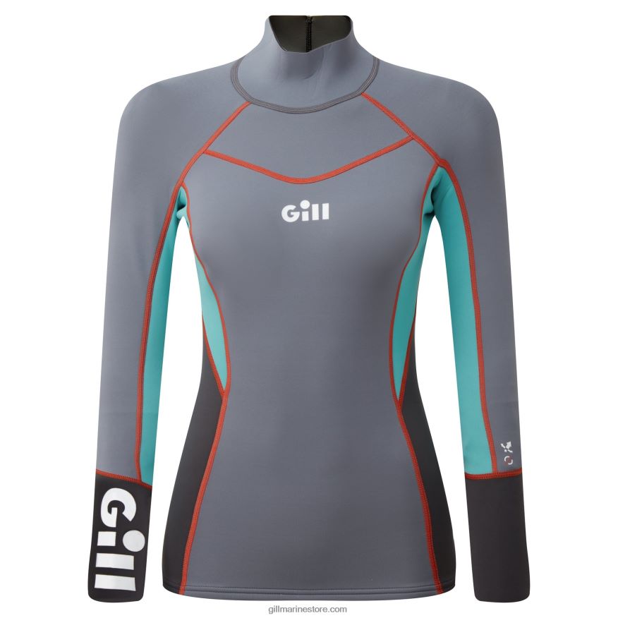 Gill Marine haut femme zenlite DDP04L508 gris acier
