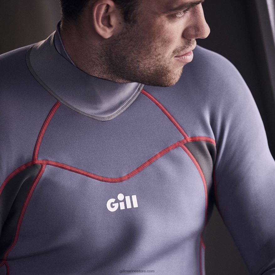 Gill Marine haut zenlite homme DDP04L534 gris acier