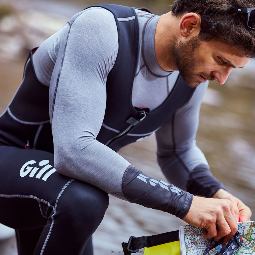 Gill Marine caleçon long dynamique pour hommes DDP04L182 noir