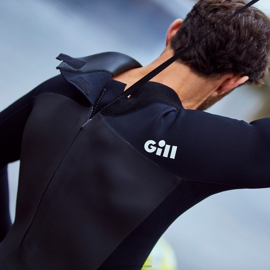 Gill Marine combinaison de poursuite homme zip dorsal 4/3mm DDP04L342
