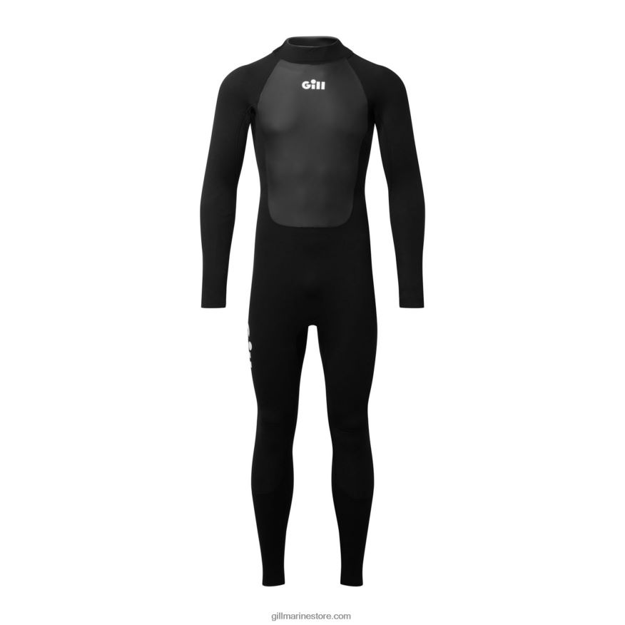 Gill Marine combinaison de poursuite junior zip arrière 4/3mm DDP04L343 noir