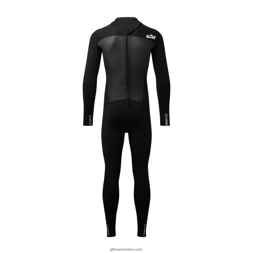 Gill Marine combinaison de poursuite junior zip arrière 4/3mm DDP04L80 noir