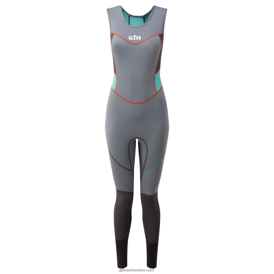 Gill Marine combinaison skiff femme zenlite DDP04L190 gris acier