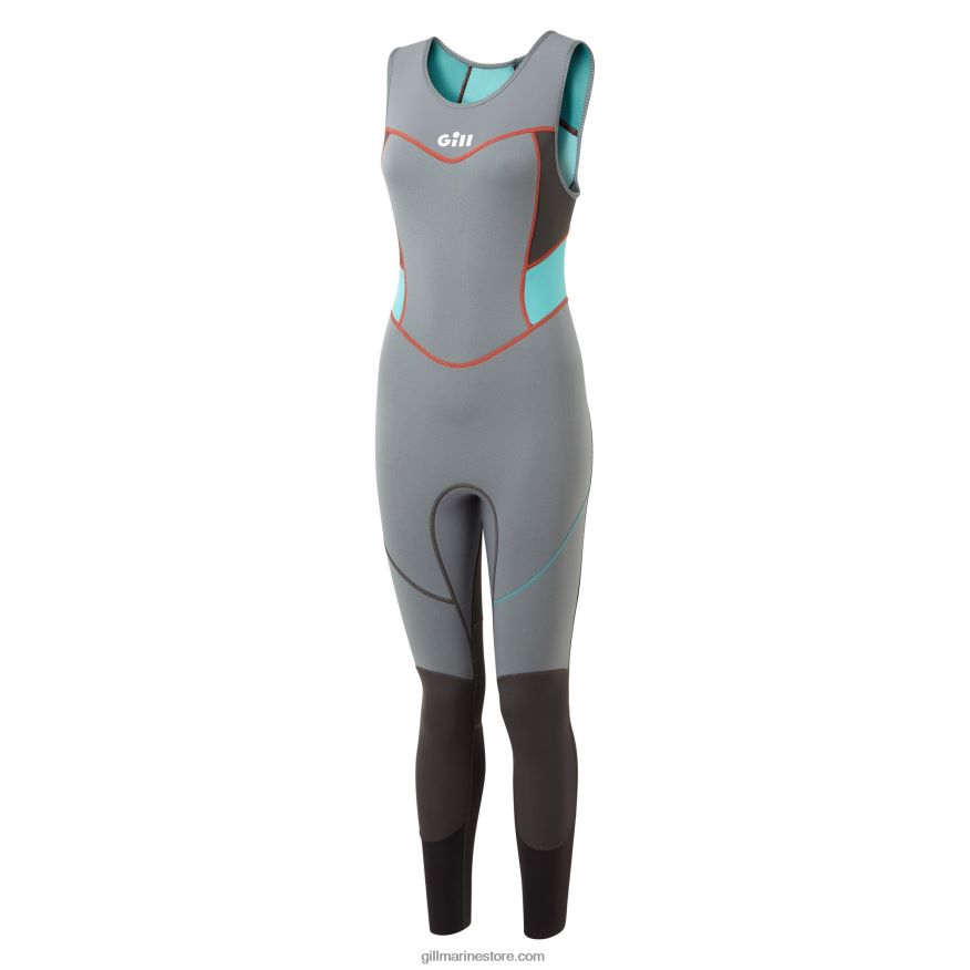 Gill Marine combinaison skiff femme zenlite DDP04L503 gris acier