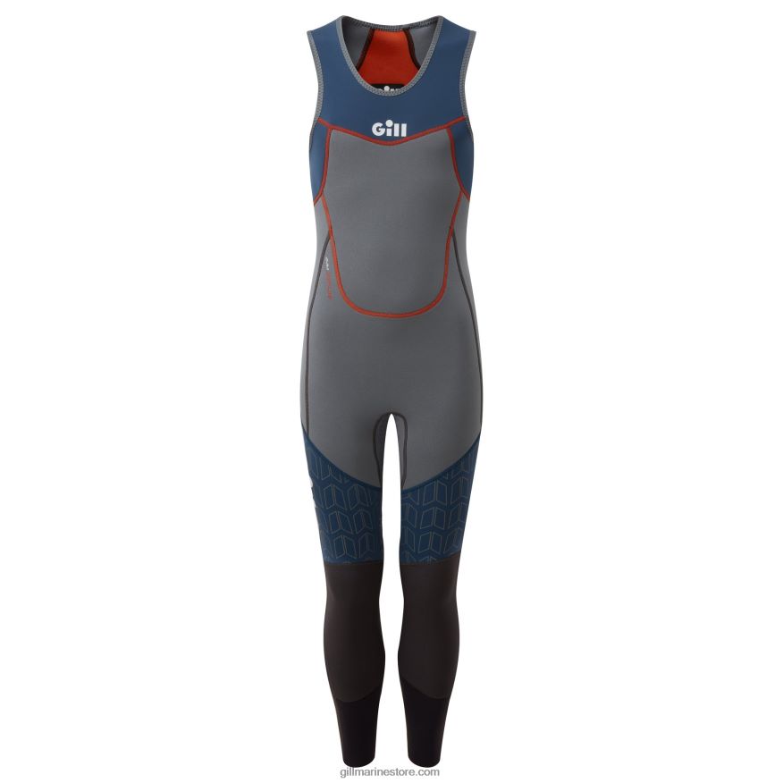 Gill Marine combinaison skiff junior zenlite DDP04L187 gris acier & océan