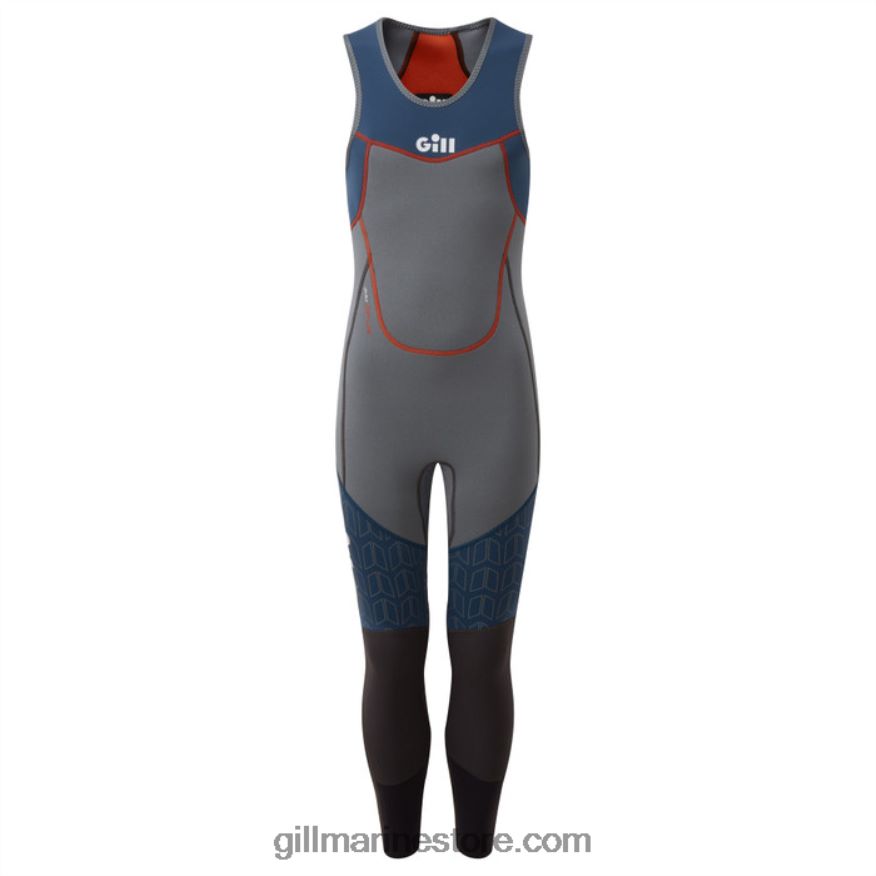 Gill Marine combinaison skiff junior zenlite DDP04L529 gris acier & océan