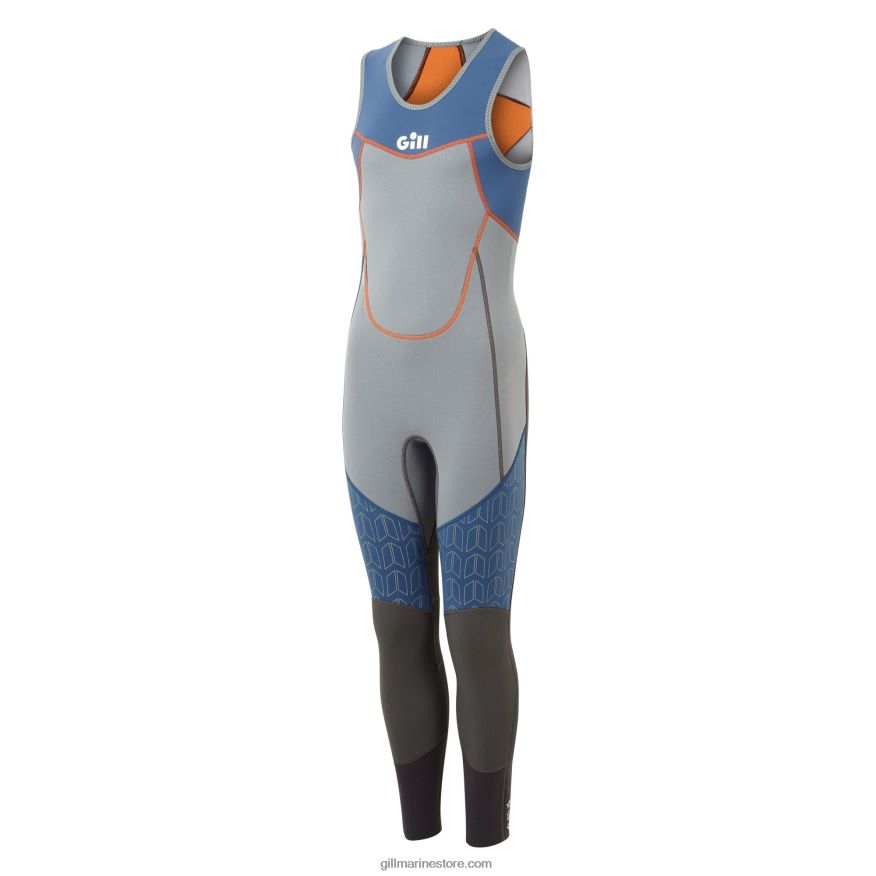 Gill Marine combinaison skiff junior zenlite DDP04L529 gris acier & océan