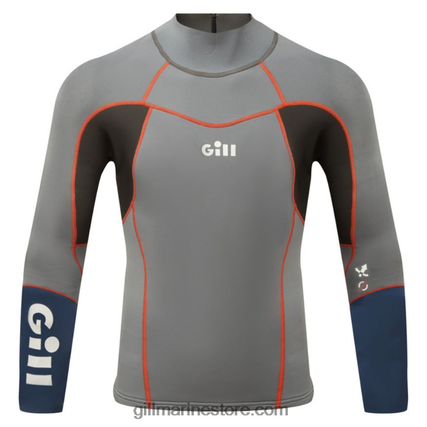 Gill Marine haut zenlite homme DDP04L184 gris acier