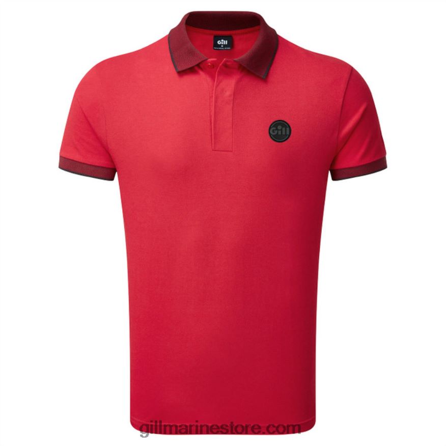 Gill Marine Lucca polo DDP04L124 branchies rouges
