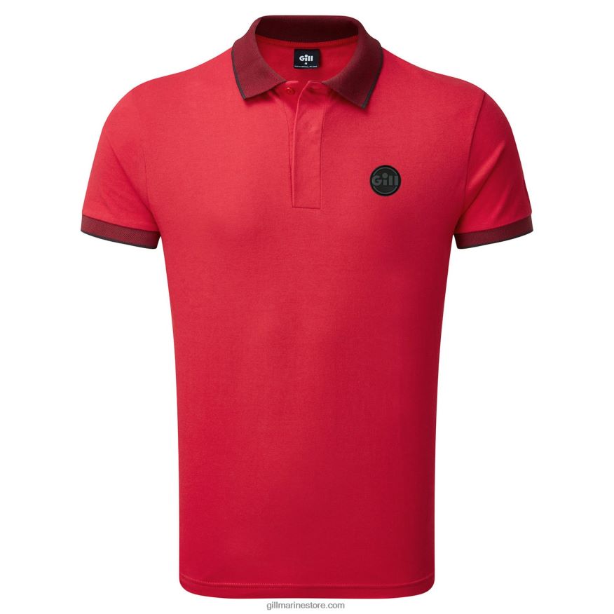 Gill Marine Lucca polo DDP04L124 branchies rouges