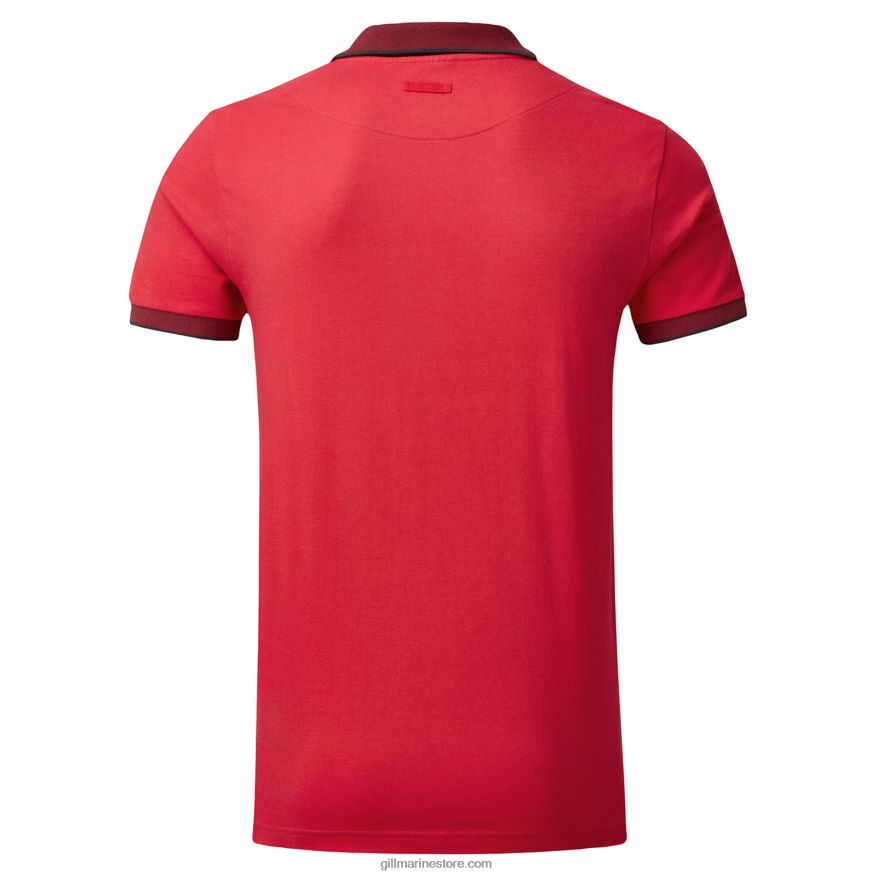 Gill Marine Lucca polo DDP04L124 branchies rouges