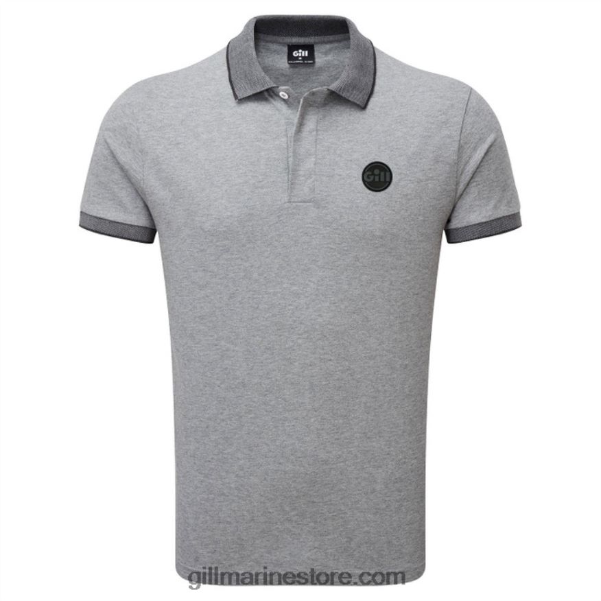 Gill Marine Lucca polo DDP04L352 gris chiné