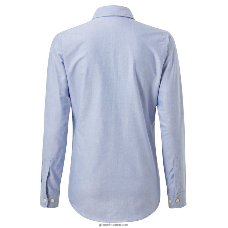 Gill Marine chemise oxford à manches longues pour femmes DDP04L298 bleu