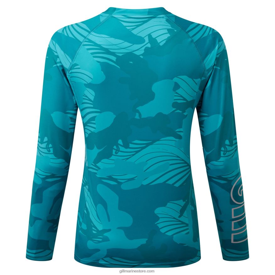 Gill Marine haut à manches longues xpel tec camouflage pour femmes DDP04L412