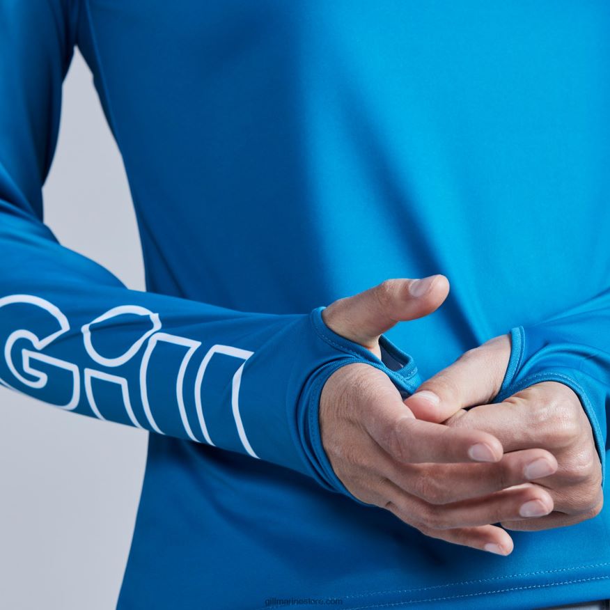 Gill Marine sweat à capuche xpel tec pour femme DDP04L413 bleu piscine