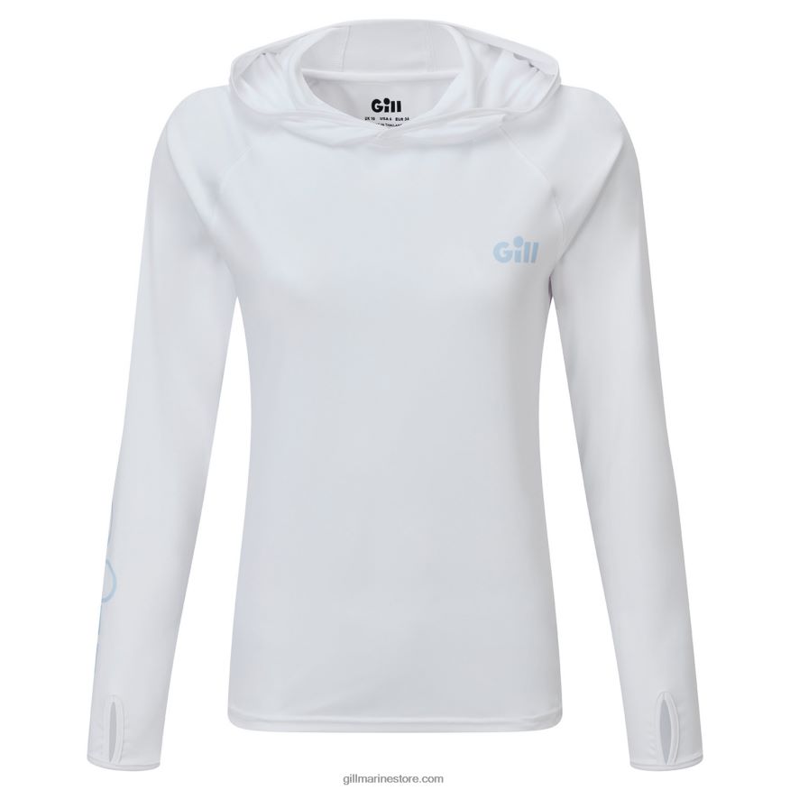 Gill Marine sweat à capuche xpel tec pour femme DDP04L414 blanc
