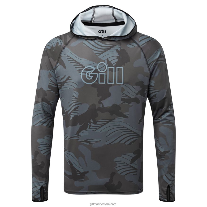 Gill Marine xpel tec - sweat à capuche camouflage DDP04L409 camouflage ombre