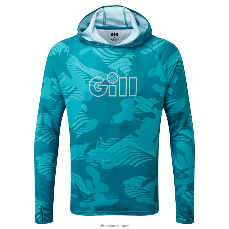 Gill Marine xpel tec - sweat à capuche camouflage DDP04L410 camouflage piscine