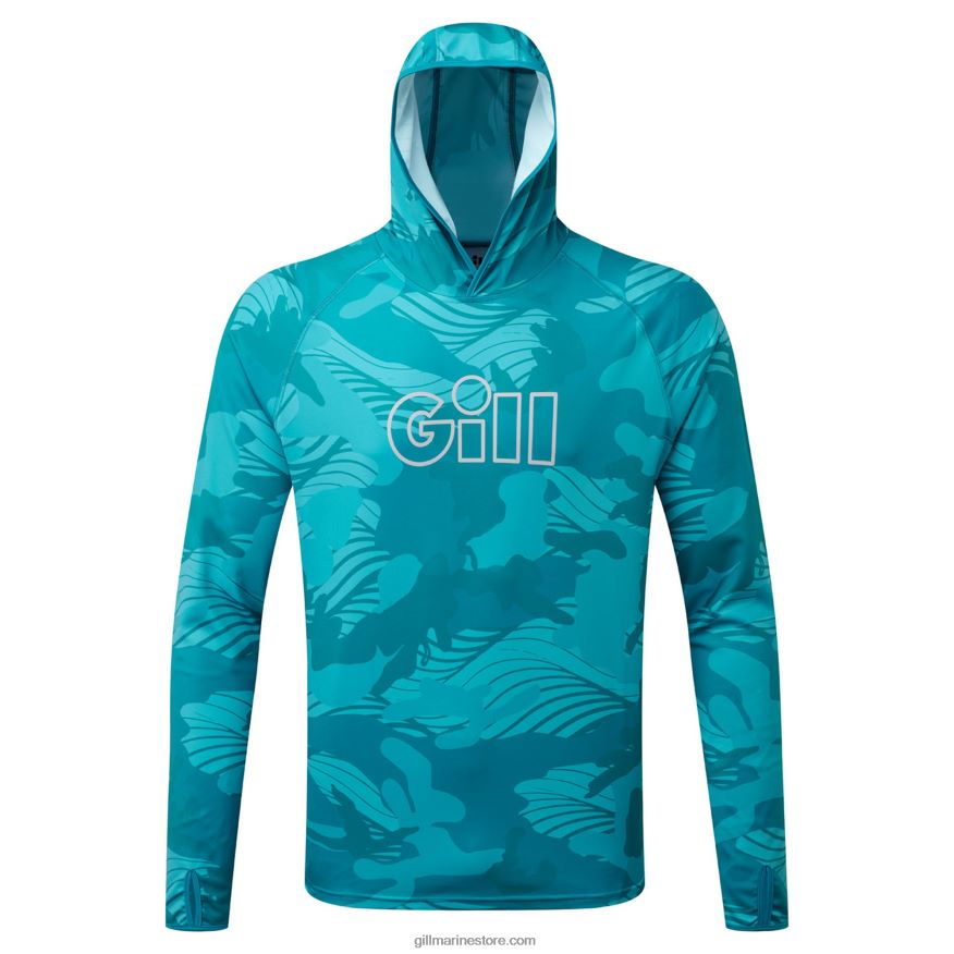 Gill Marine xpel tec - sweat à capuche camouflage DDP04L410 camouflage piscine