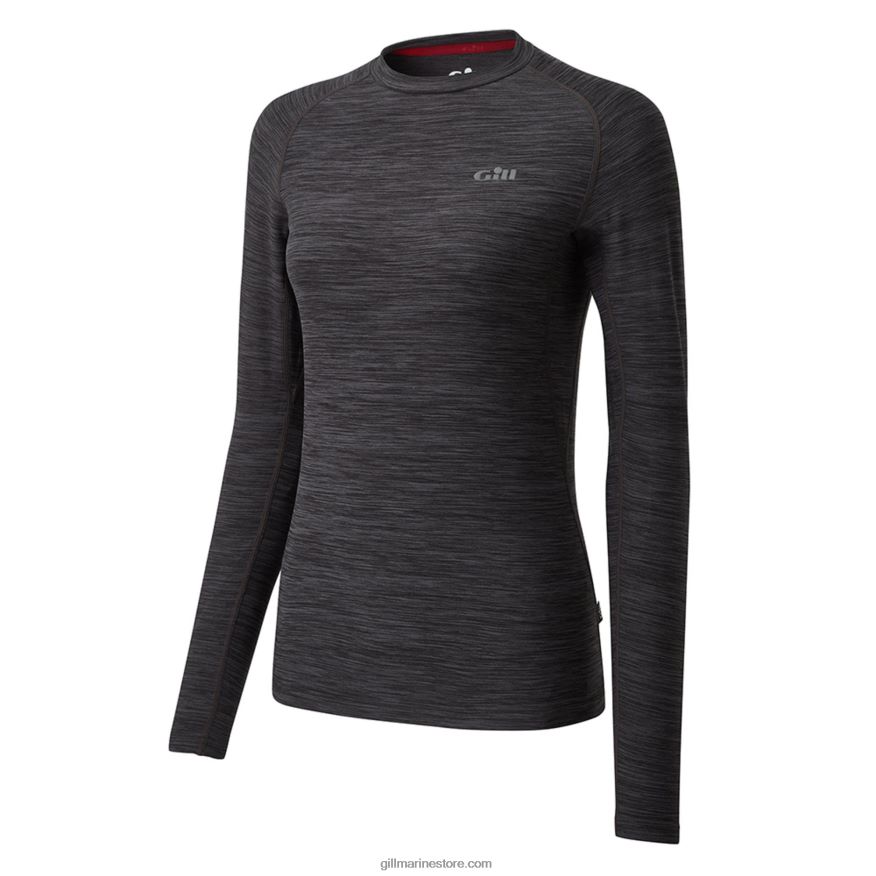Gill Marine col rond femme - manches longues DDP04L315 cendre
