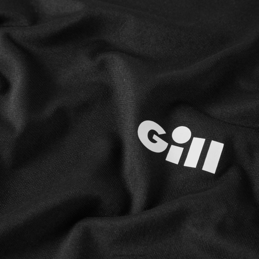 Gill Marine holcombe crew pour hommes - manches longues DDP04L321 noir