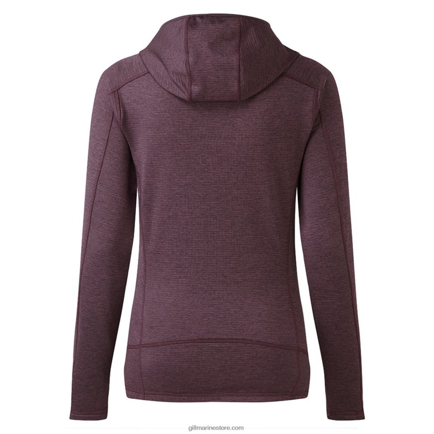 Gill Marine sweat à capuche femme DDP04L171 figue