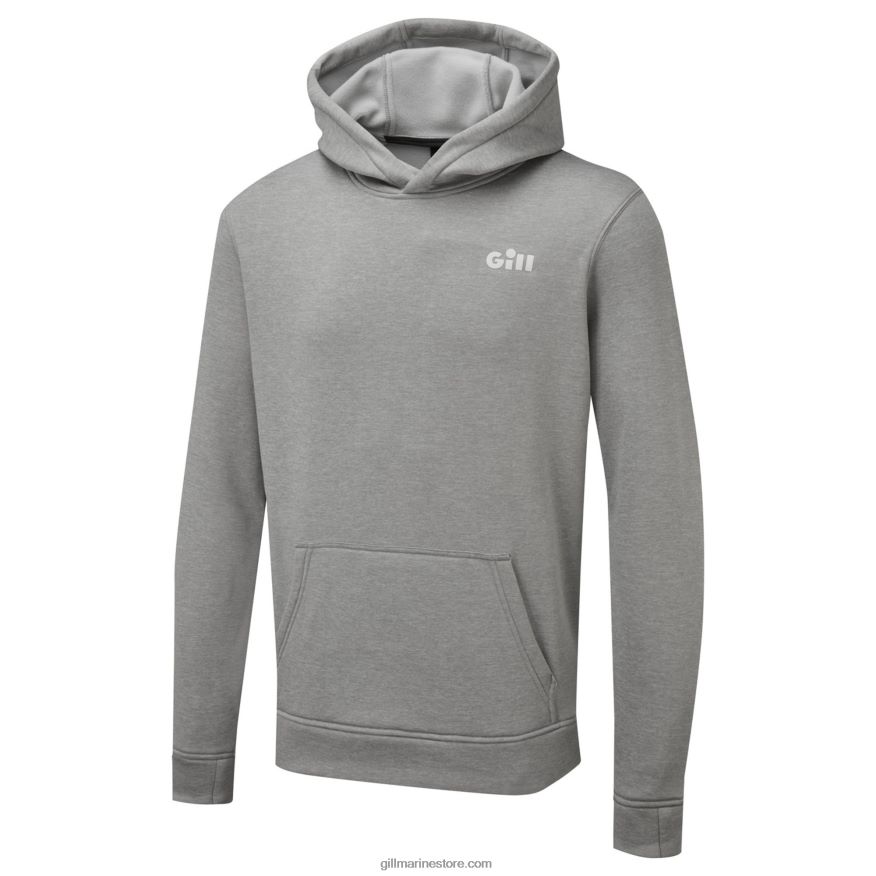 Gill Marine sweat à capuche technique langland DDP04L460 gris chiné