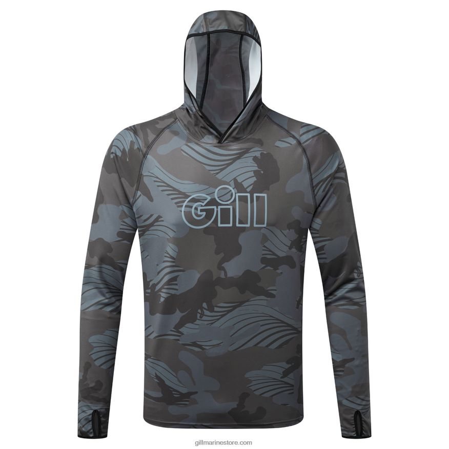 Gill Marine xpel tec - sweat à capuche camouflage DDP04L50 camouflage ombre