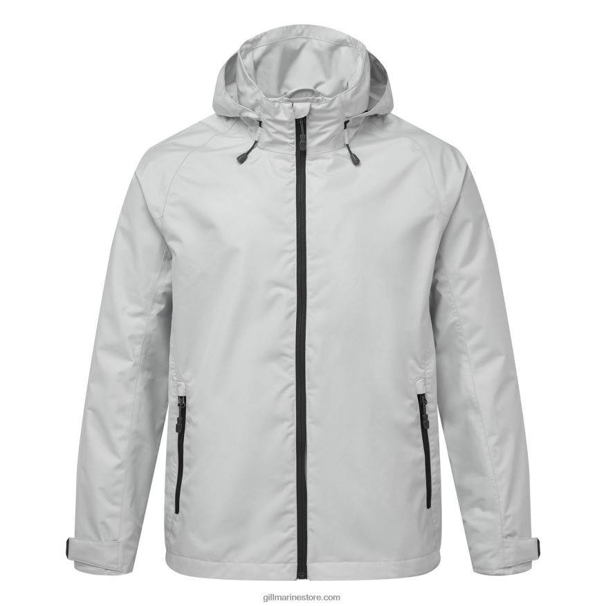 Gill Marine veste légère à capuche pour hommes DDP04L18 argent