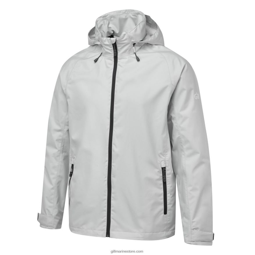 Gill Marine veste légère à capuche pour hommes DDP04L18 argent