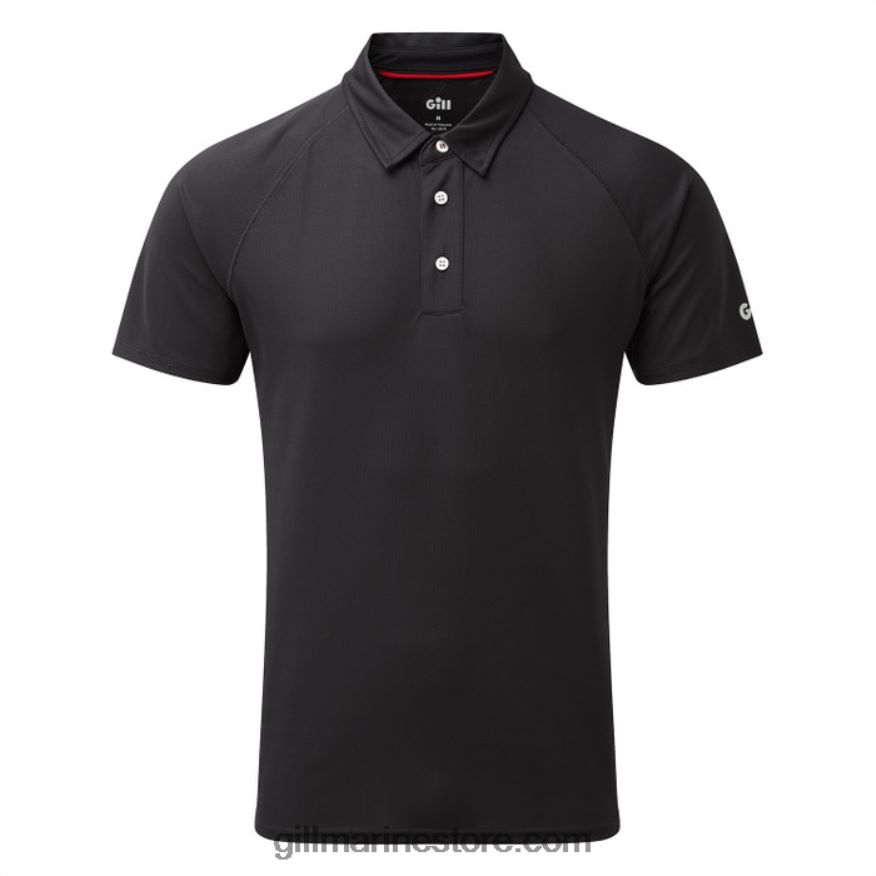 Gill Marine polo uv tec homme DDP04L486 charbon