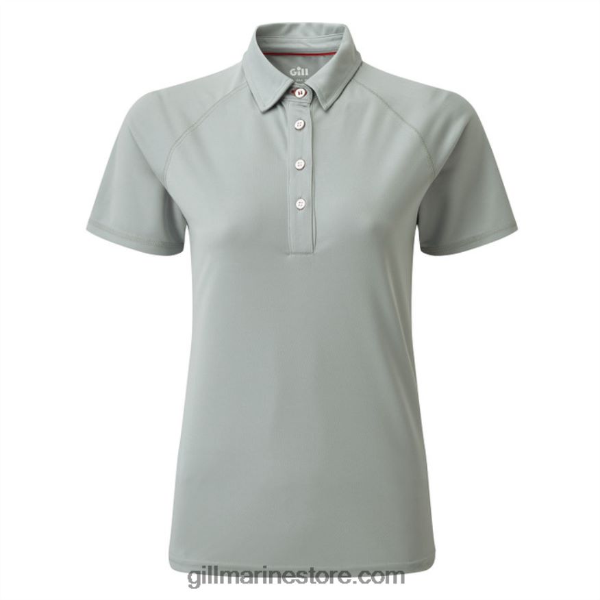 Gill Marine polo uv tec femme DDP04L173 gris moyen