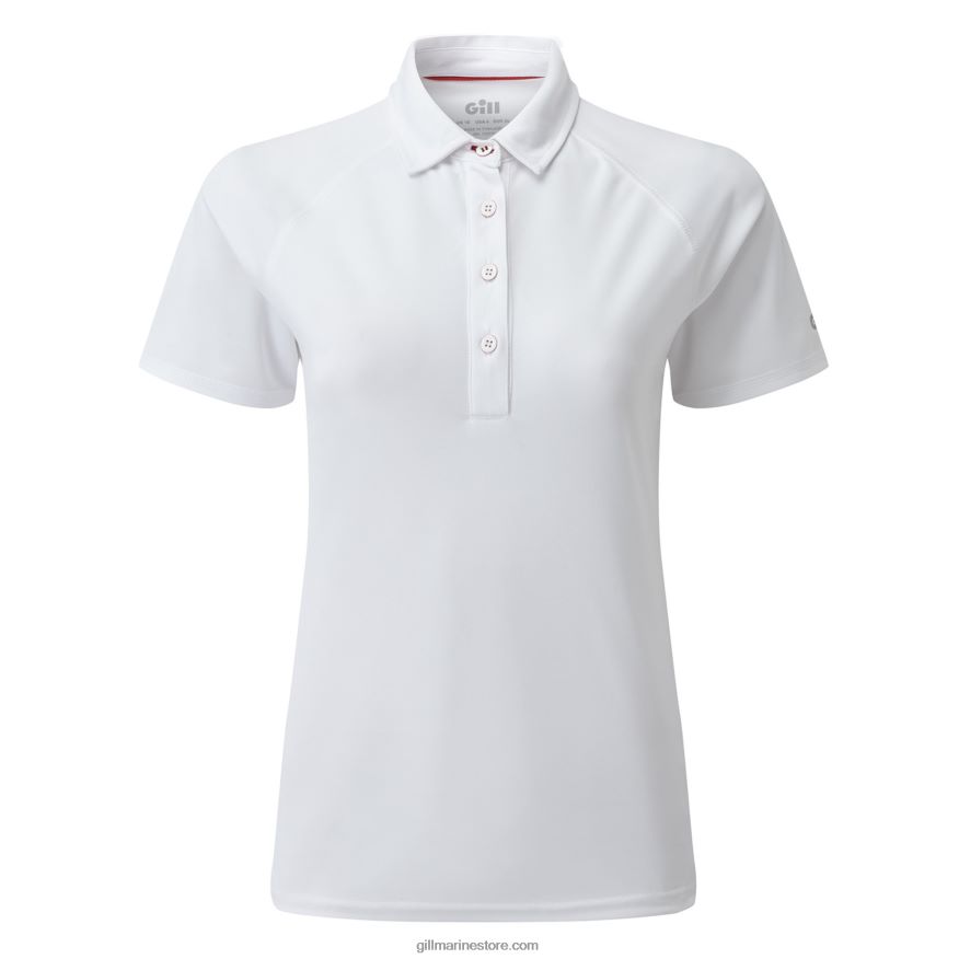 Gill Marine polo uv tec femme DDP04L509 blanc