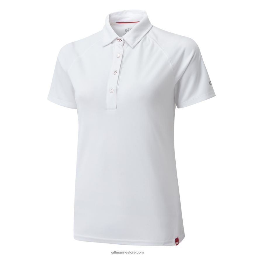 Gill Marine polo uv tec femme DDP04L509 blanc