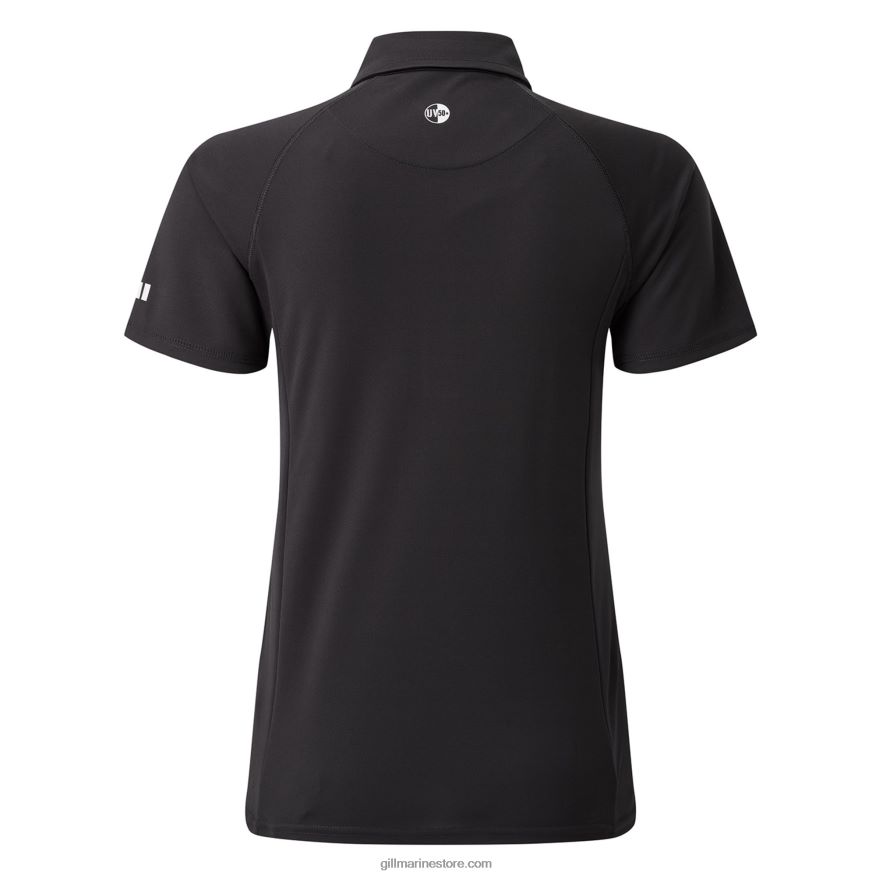 Gill Marine polo uv tec femme DDP04L511 charbon