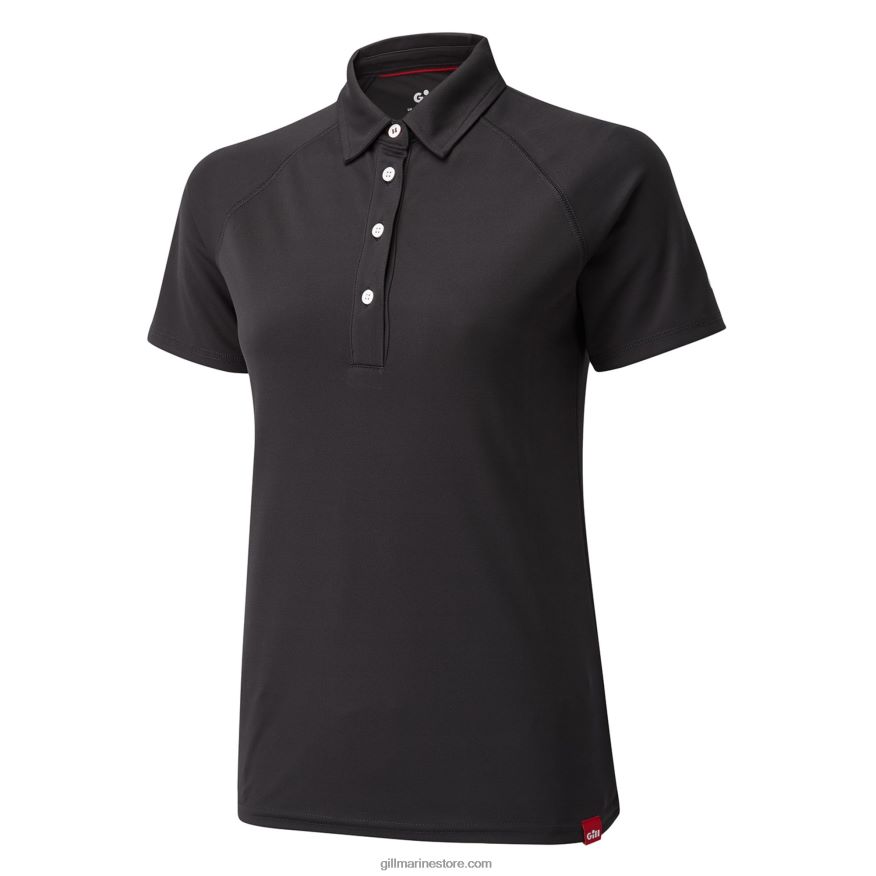 Gill Marine polo uv tec femme DDP04L511 charbon