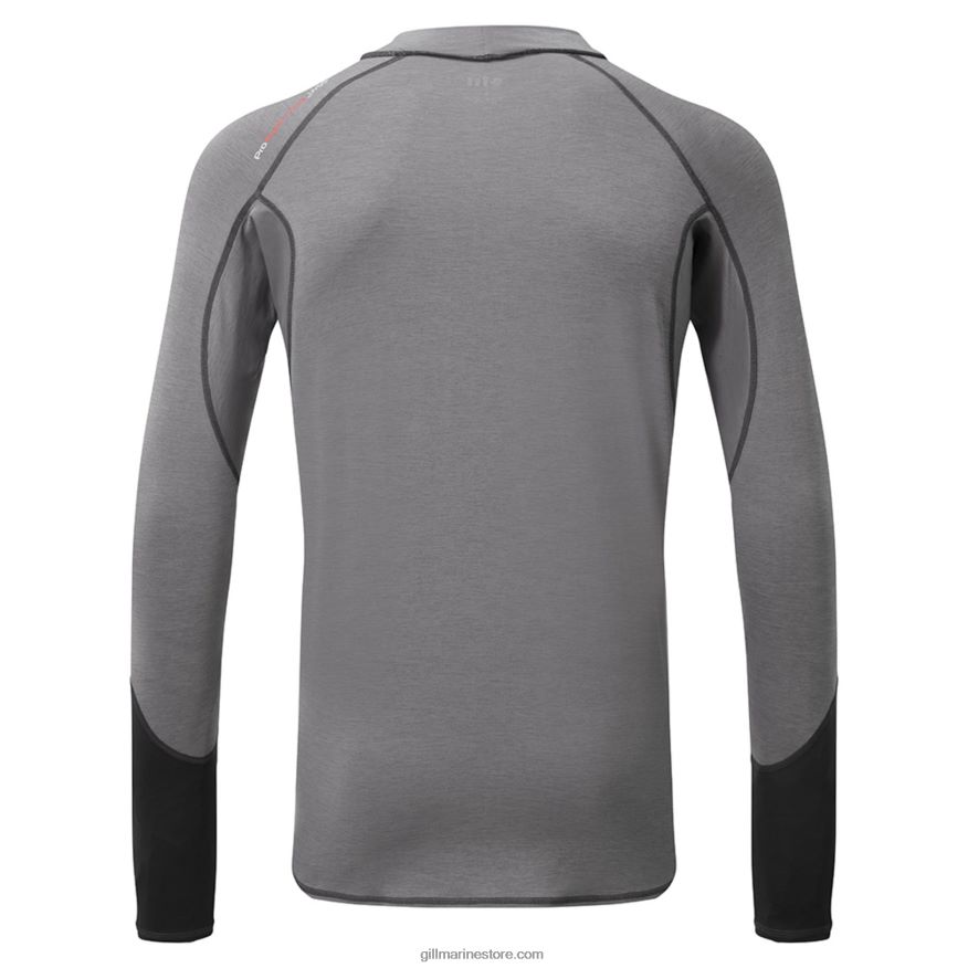 Gill Marine Lycra eco pro pour homme - manches longues DDP04L142 gris chiné