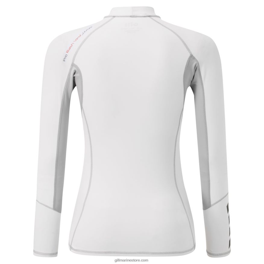 Gill Marine gilet anti-éruption pro pour femme à manches longues DDP04L506 blanc