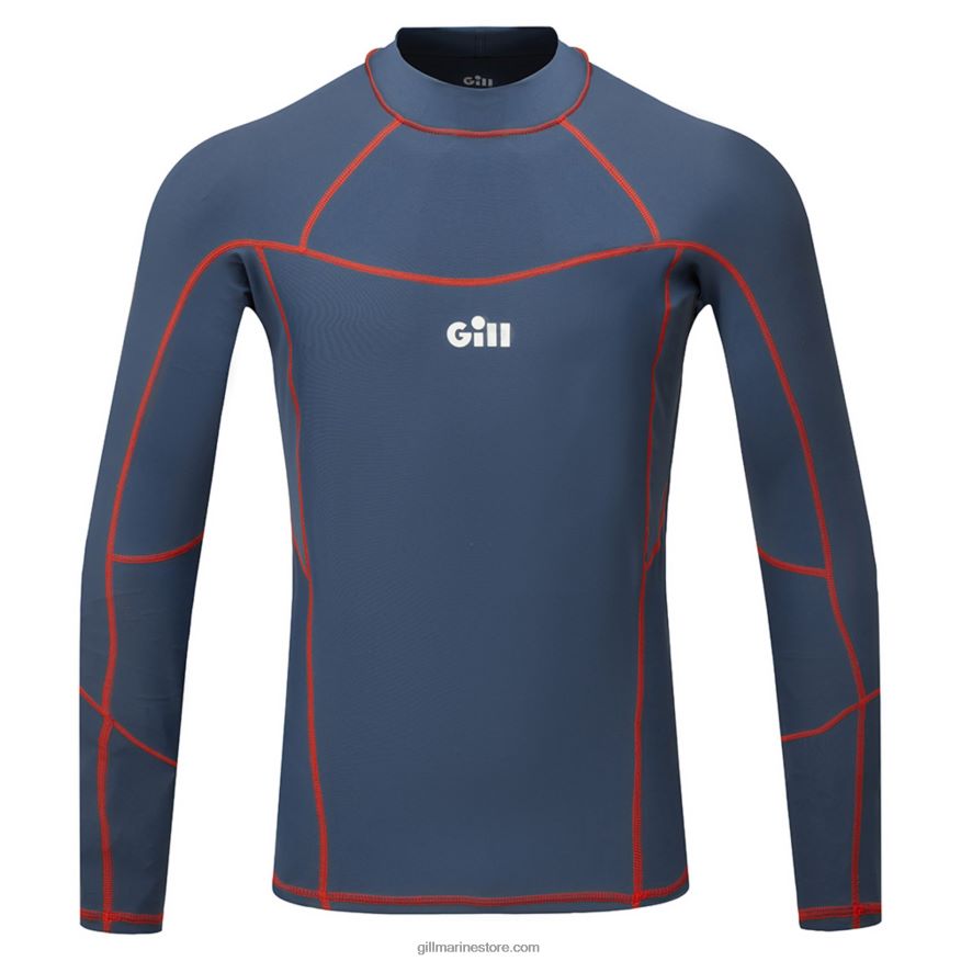 Gill Marine gilet anti-éruption pro pour hommes à manches longues DDP04L601 océan