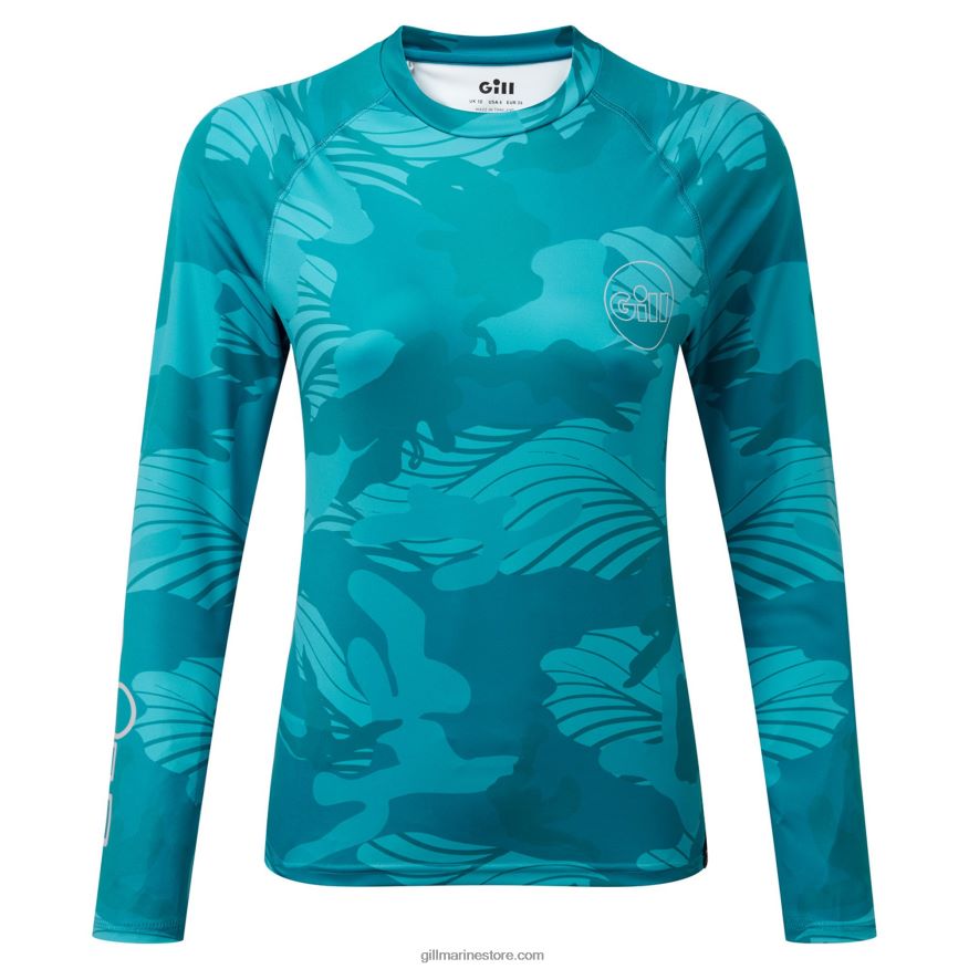 Gill Marine haut à manches longues xpel tec camouflage pour femmes DDP04L54 camouflage piscine