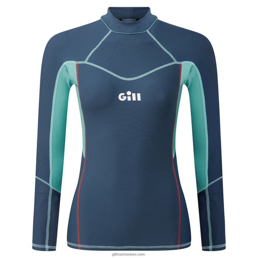 Gill Marine lycra femme - manches longues DDP04L275 océan