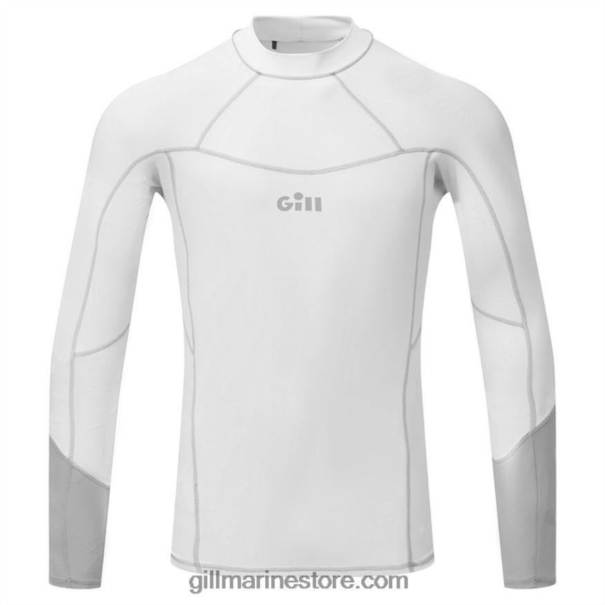 Gill Marine lycra homme - manches longues DDP04L278 blanc
