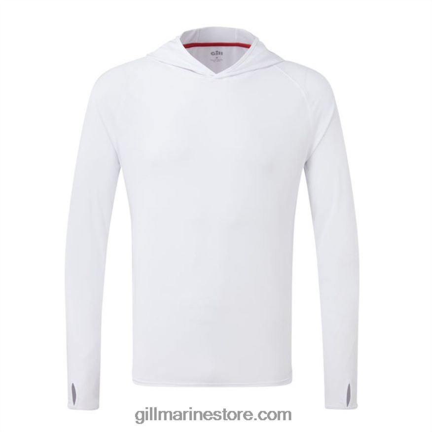 Gill Marine sweat à capuche uv tec DDP04L541 blanc