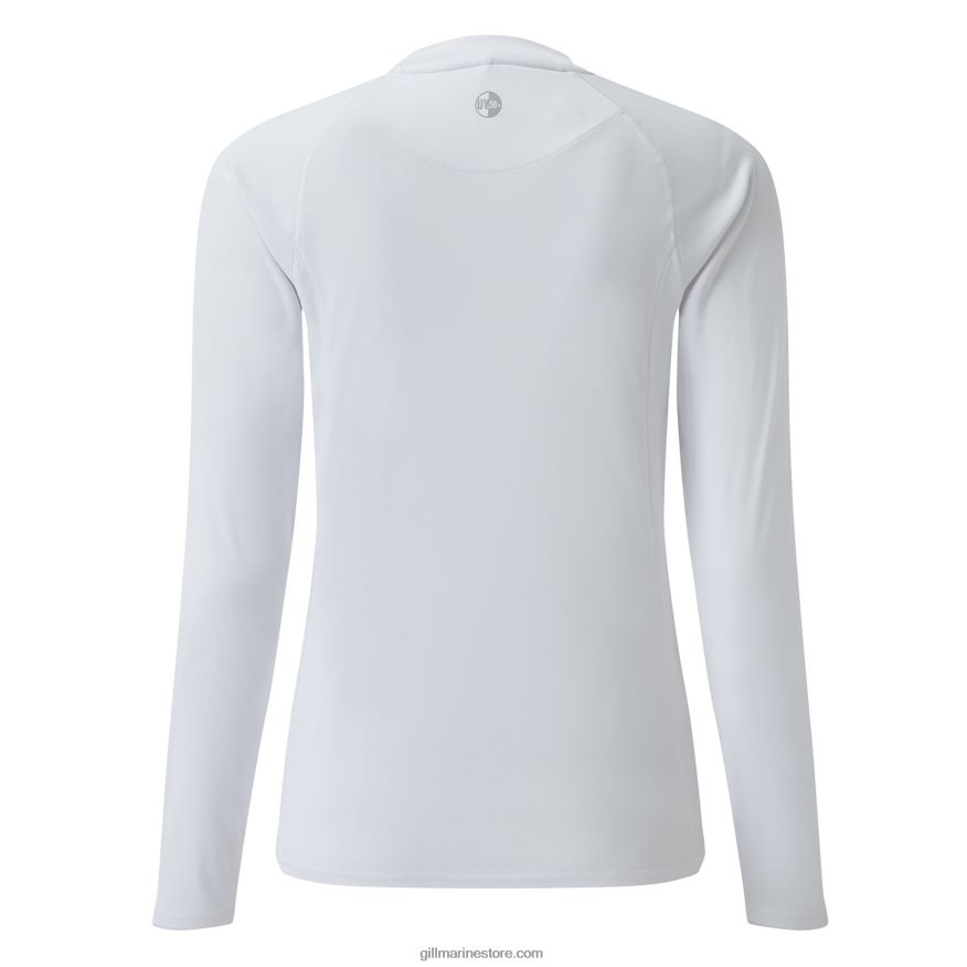 Gill Marine t-shirt à manches longues uv tec pour femmes DDP04L512 blanc