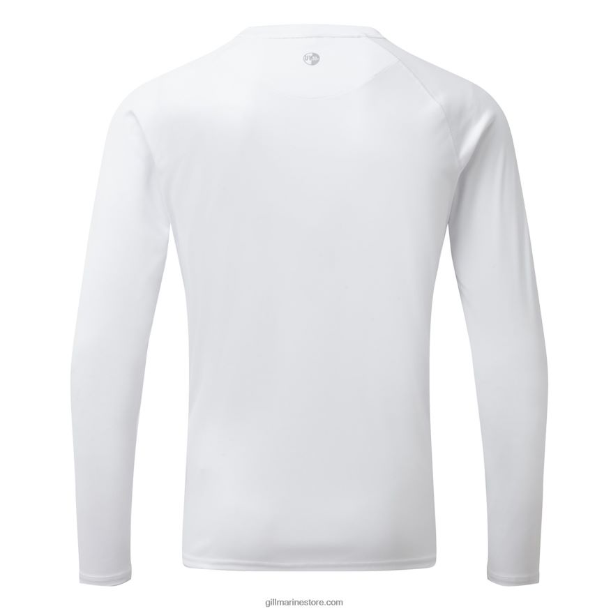 Gill Marine t-shirt à manches longues uv tec pour hommes DDP04L543 blanc