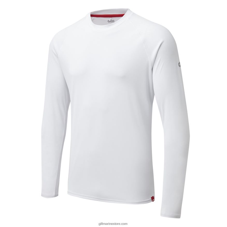 Gill Marine t-shirt à manches longues uv tec pour hommes DDP04L543 blanc